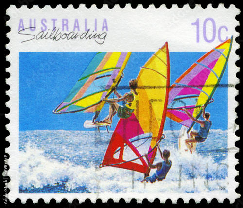 AUSTRALIA - CIRCA 1990 Sailboarding
