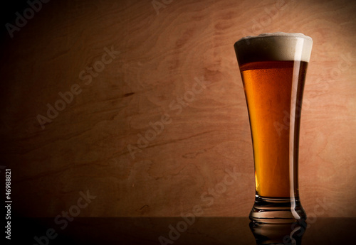 Glass with beer