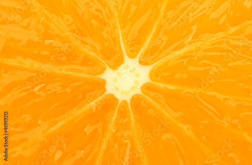 Slice of orange, close up