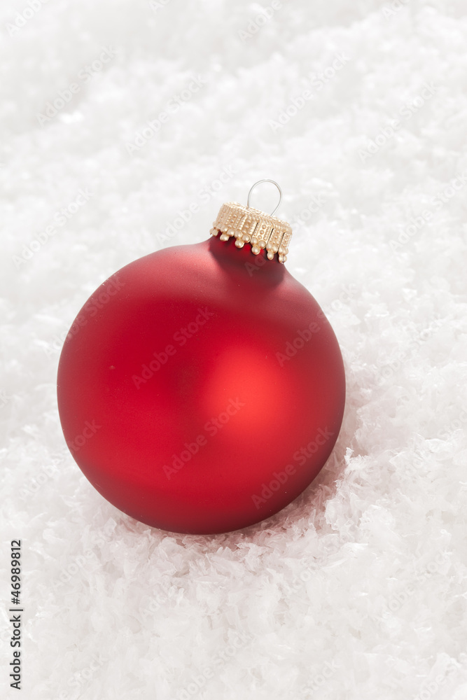 Shiny Red Christmas Ornament Shiny Red Christmas Ornament