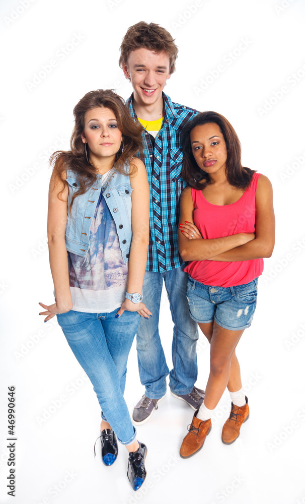 Three young teenagers Three young teenagers