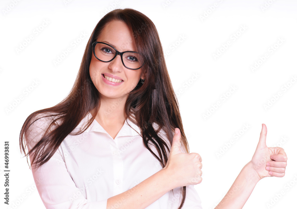 business woman in glasses business woman in glasses