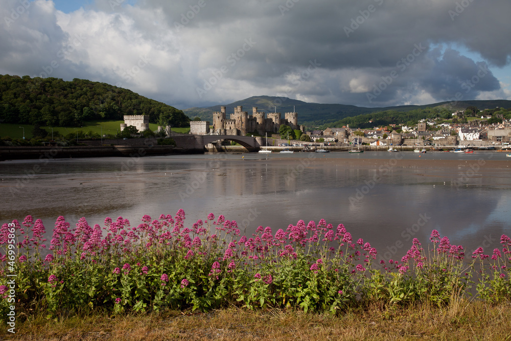 Naklejka premium View to Conwy
