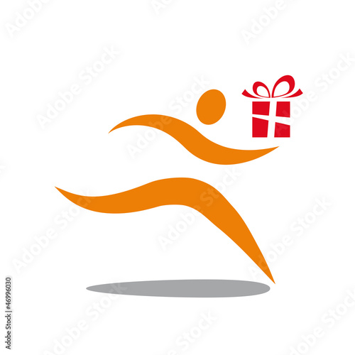 Logo give a gift # Vector