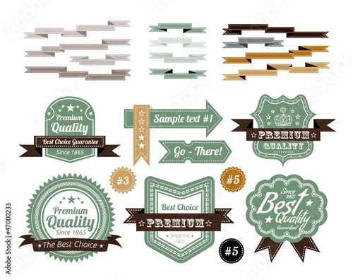 vintage labels set