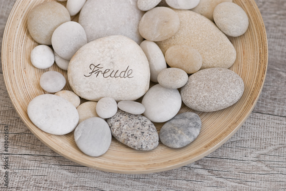 Stein mit Text Stein mit Text