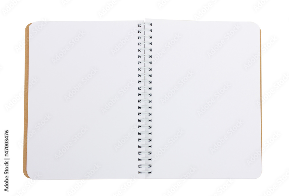 notebook with clean pages notebook with clean pages