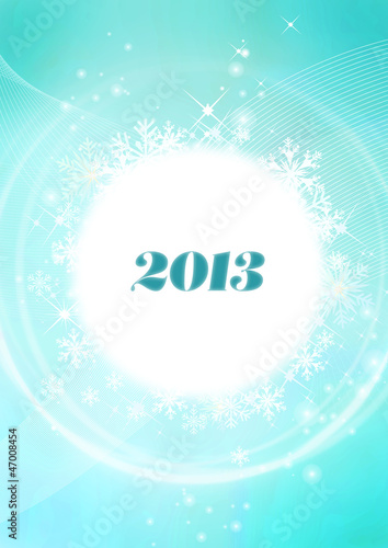 Obraz na płótnie Carte Nouvel an 2013