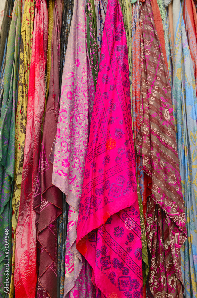 Colorful scarves