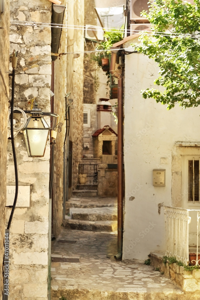 Fototapeta premium dubrovnik old town street
