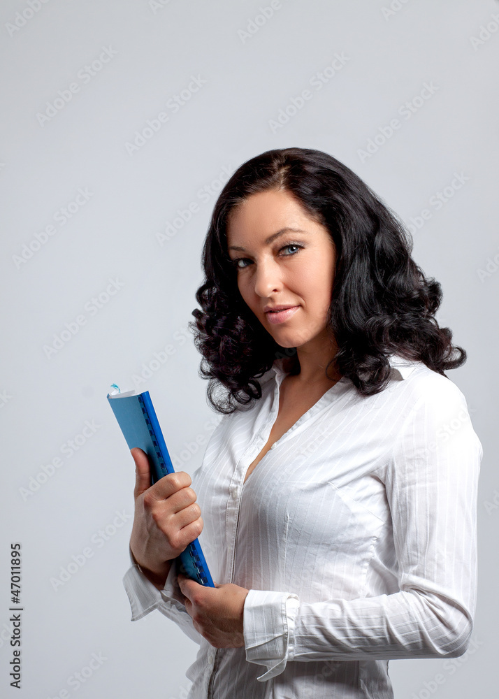 Businessfrau Präsentation Dokumente Businessfrau Präsentation Dokumente