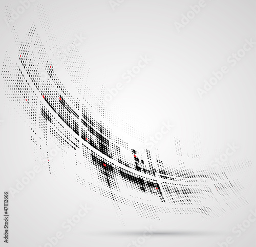 Abstract bright technology dynamic fade background