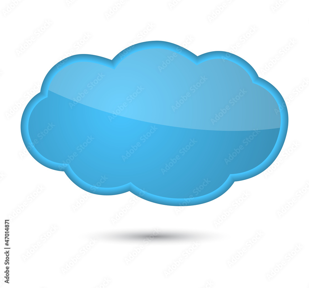 Cloud, isolated on white background. Cloud, isolated on white background.