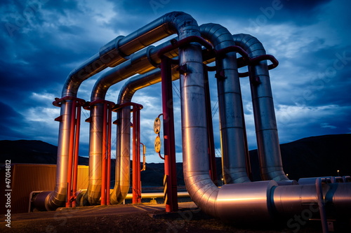 Photographie geothermal energy pipeline