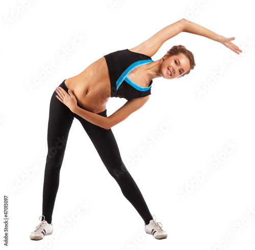 Girl doing exercises