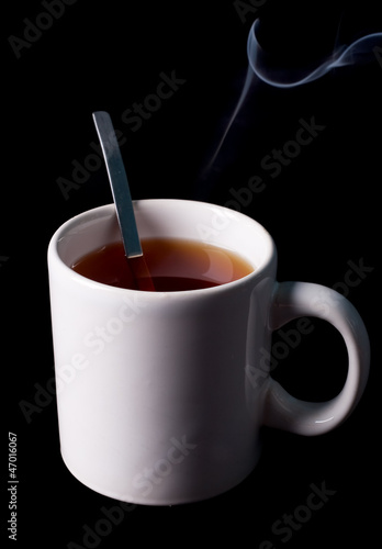tea cup with vapor trail