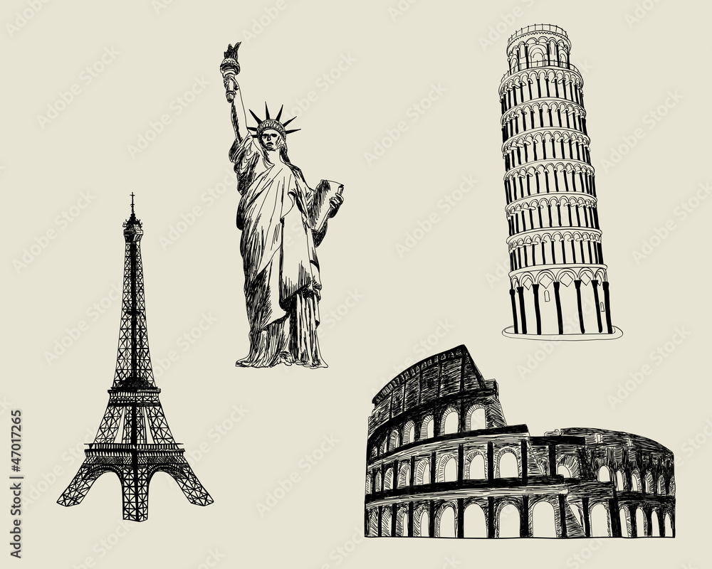 Obraz premium Sketch Landmark