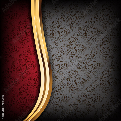 Black and Red Luxury Background.