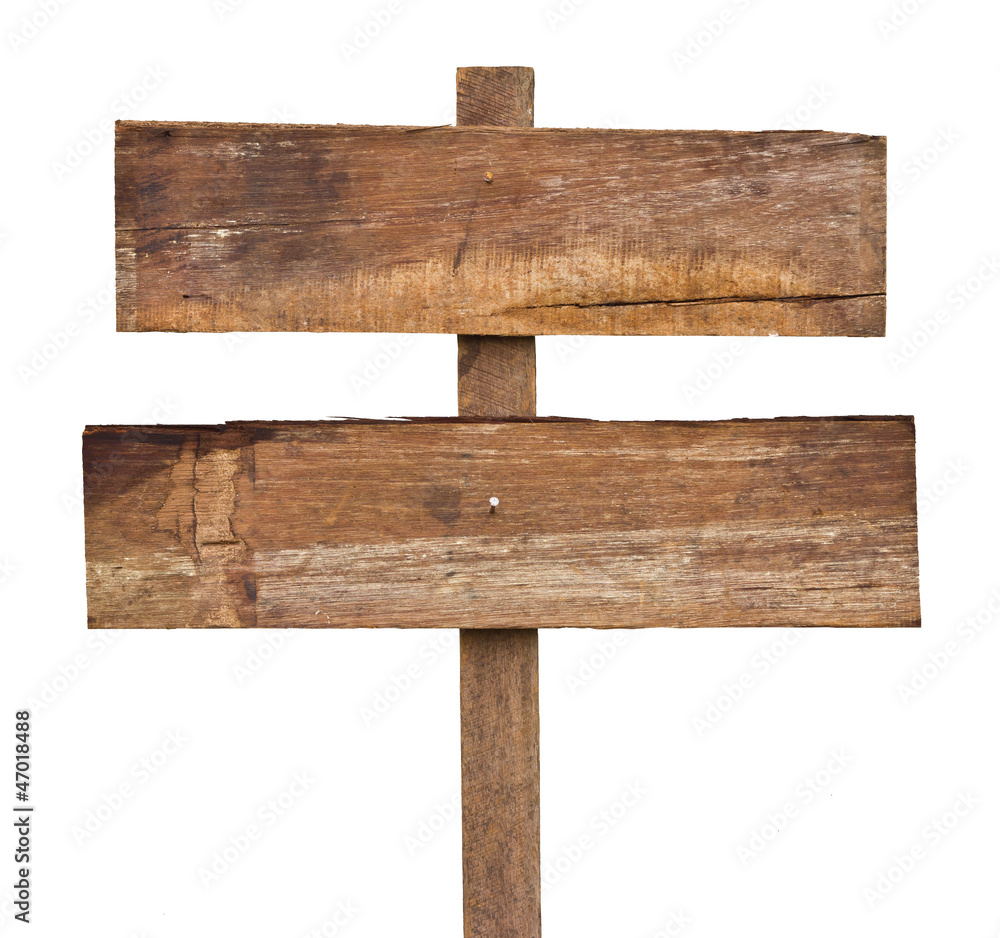 Fototapeta premium Old wooden sign.