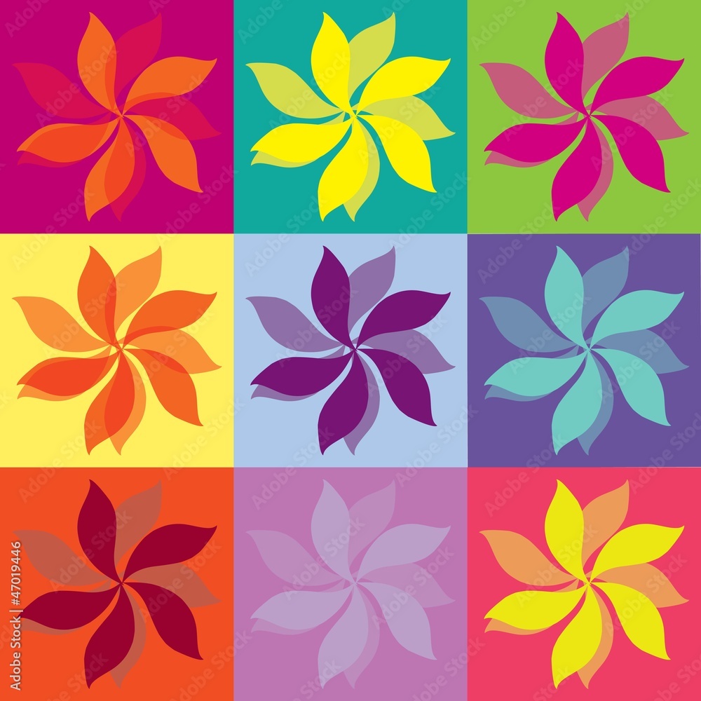 Obraz premium FLOWERS ICONS