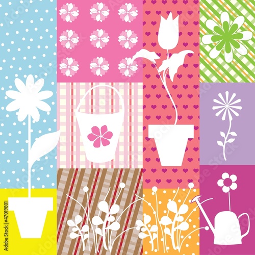 Fototapeta Naklejka Na Ścianę i Meble -  FLOWERS ICONS