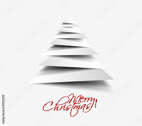 white christmas tree, design, vector illustration.