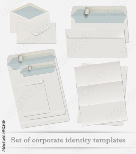 Set of corporate identity templates