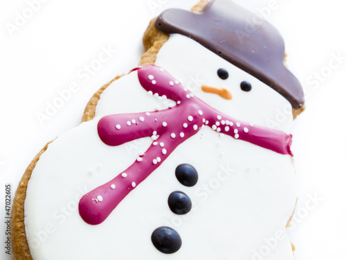 Snowman cookie photo