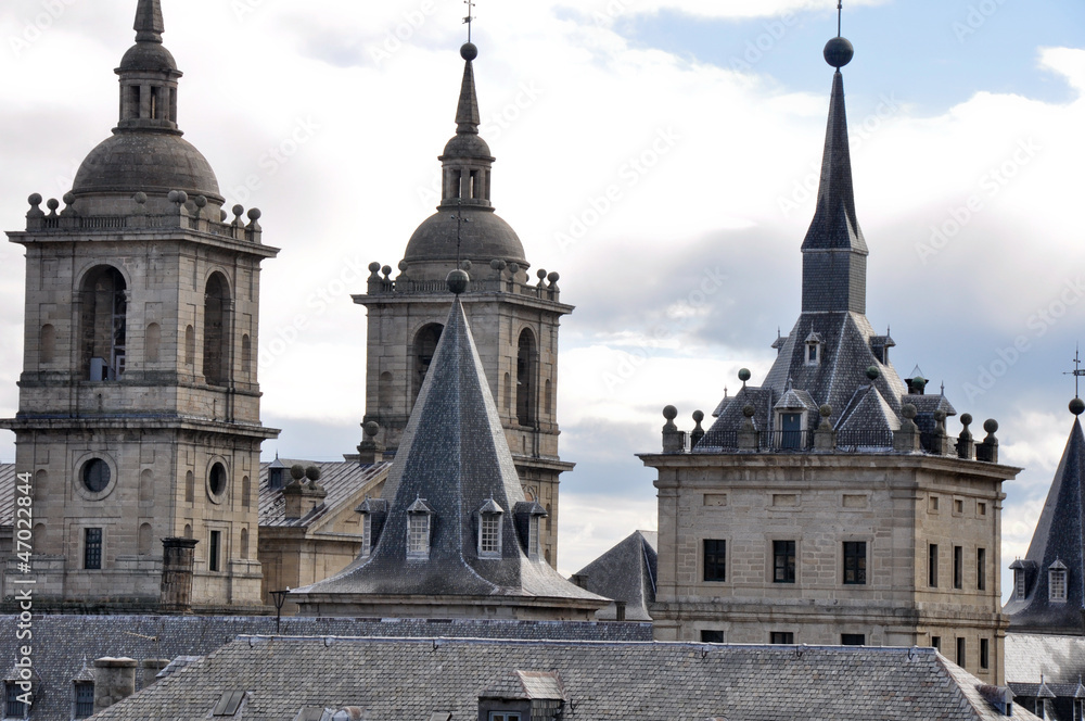 Towers of Monastery of San Lorenzo de El Escorial, Madrid