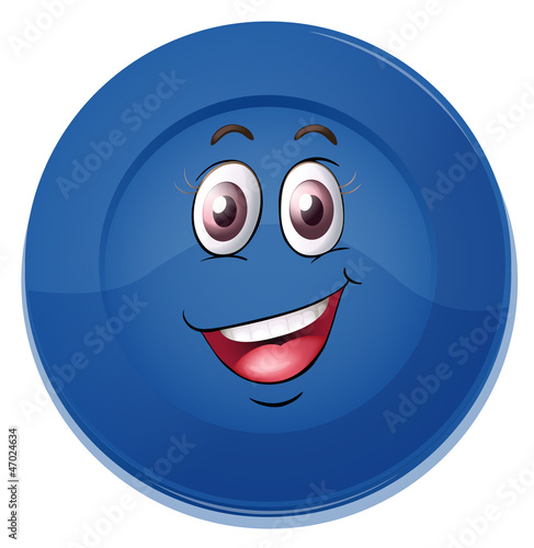 a dish with face