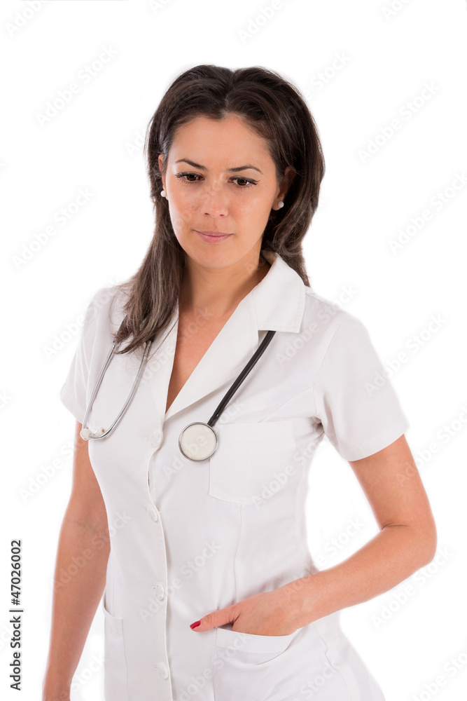 woman doctor isolated white background woman doctor isolated white background