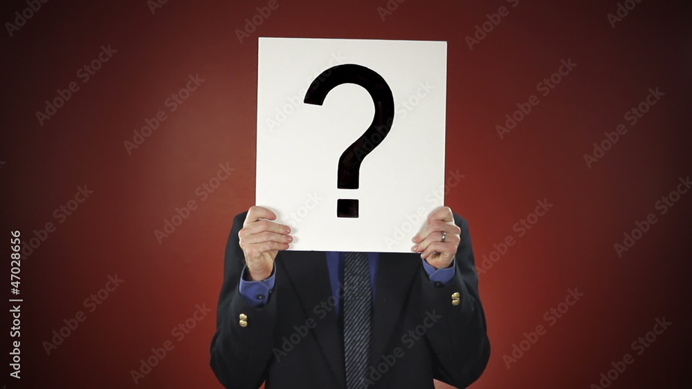 Question Mark on Face Question Mark on Face