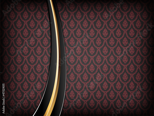 Red and Gold Luxury Background.