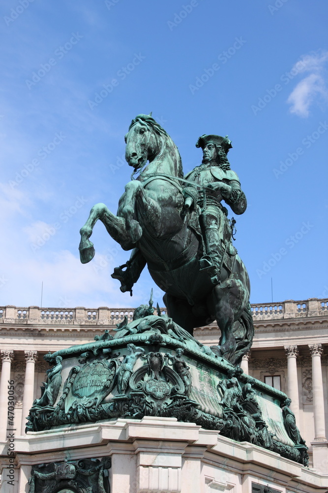 Prince Eugene statue in Vienna, Austria