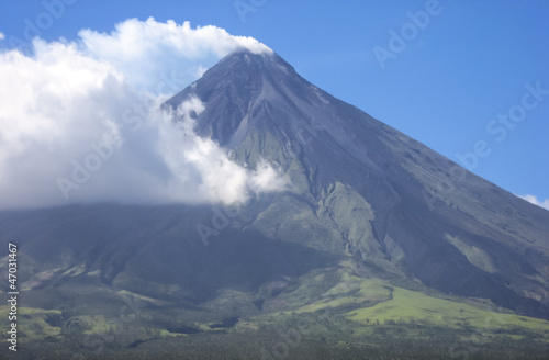 mount mayon volcano luzon philippines photo