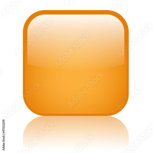 BLANK vector button (orange icon symbol template web internet)