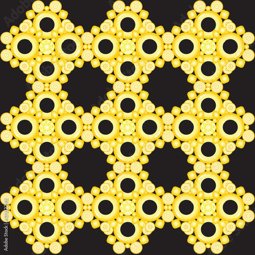 Colorfull wallpaper from beads on black background