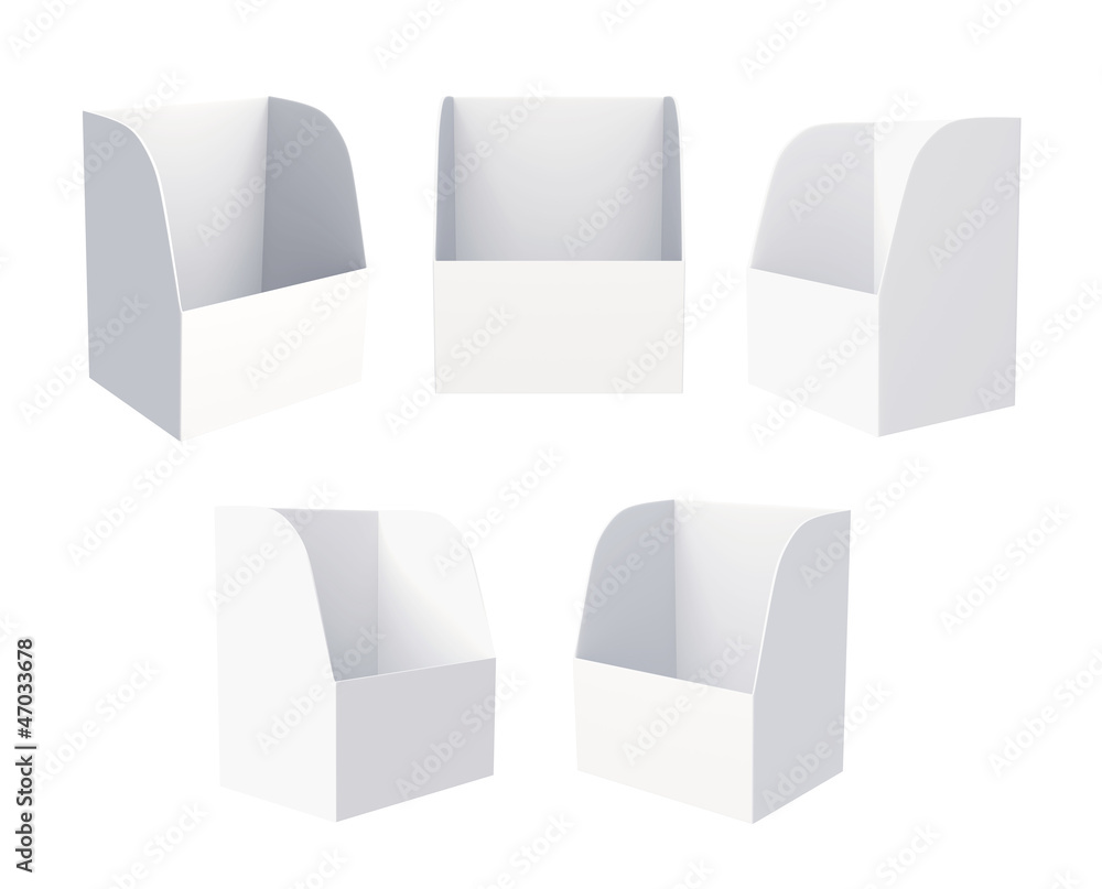 3D Shelf Box Display on a white background. Isolated 3D Shelf Box Display on a white background. Isolated