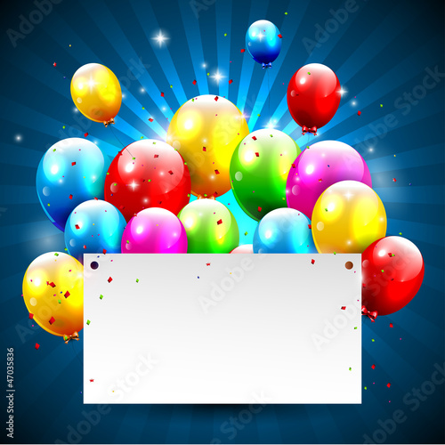 Modern birthday background with place for text