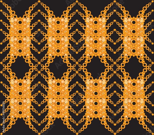 Colorful wallpaper from beads on black background