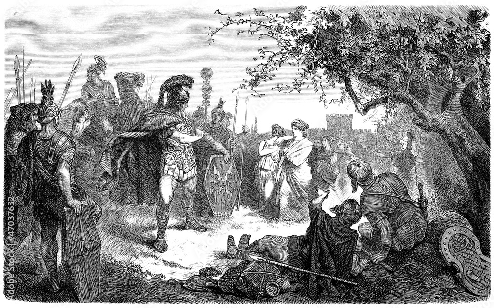 Naklejka premium Antique Roman General (Coriolanus)