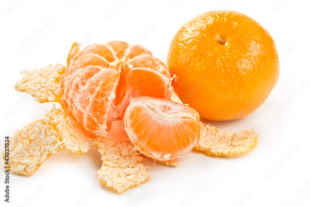 whole tangerine and peeled mandarin whole tangerine and peeled mandarin