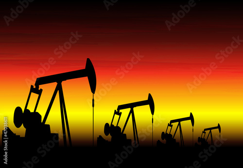 oil pump jack in operation