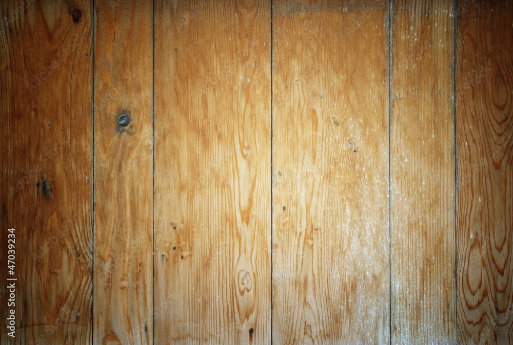 Fototapeta premium Closeup of bright wood planks texture background