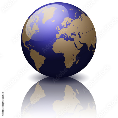 3D Globe Globus Weltkugel Weltkarte World Map Erde Earth