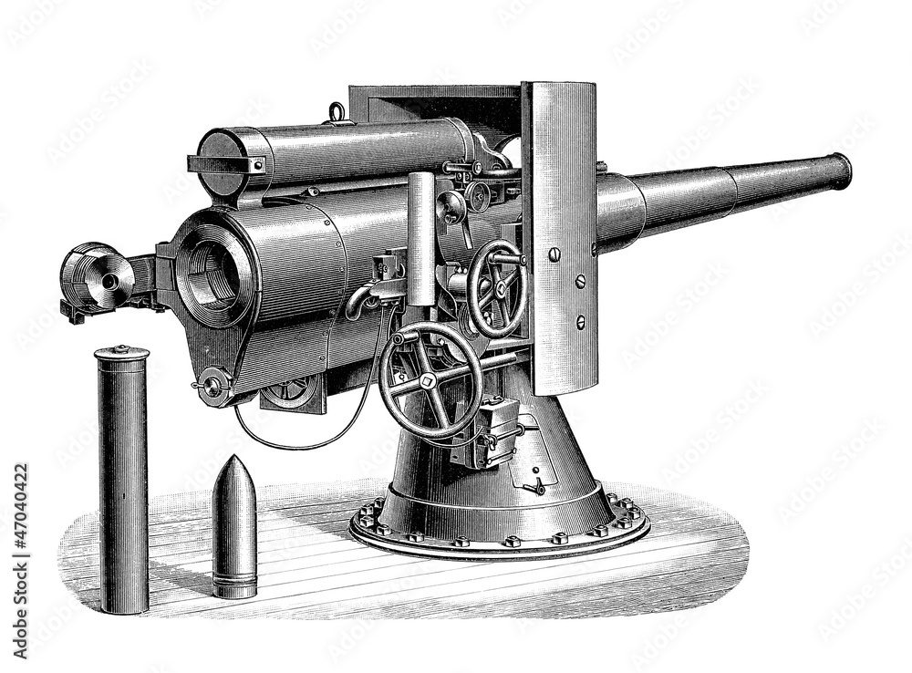 Fototapeta premium Cannon - Militaria end19th century
