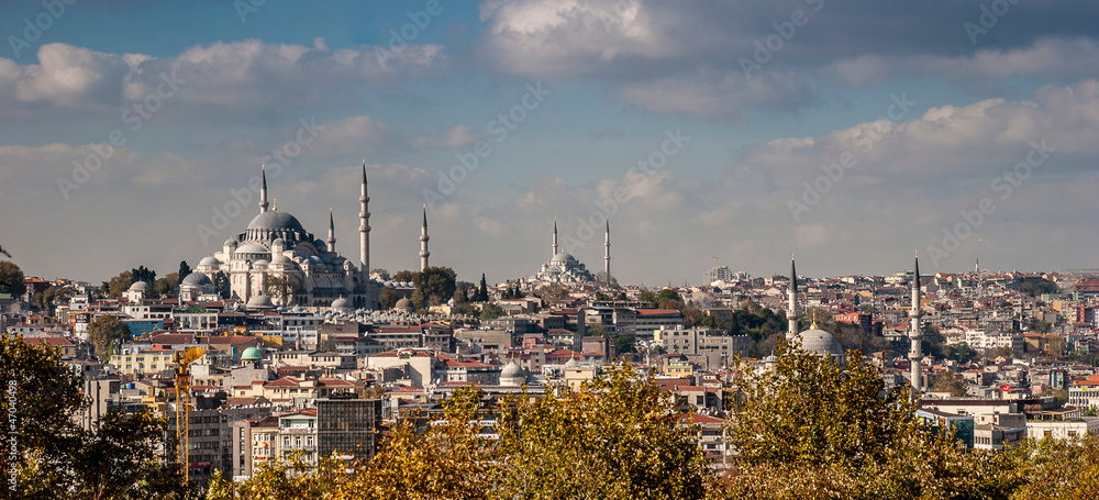 Vue des minarets d'Istanbul