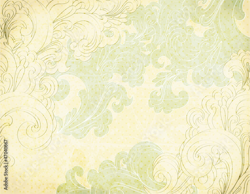 Vintage Swirly Collage - multilayer collage background