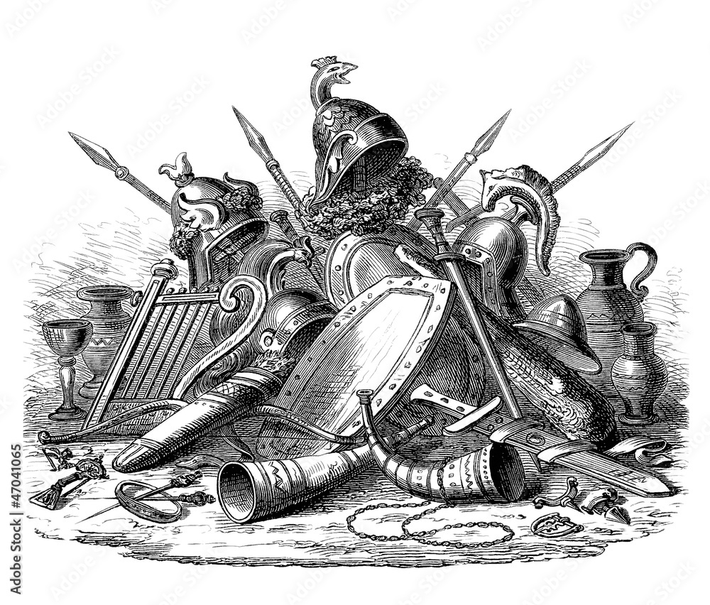 Obraz premium Nordic/Germanic Weapons, Jewels, etc. - 13th century