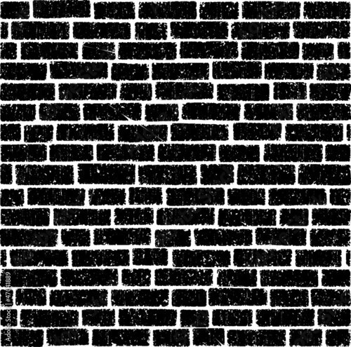 Ancient brick wall vector background